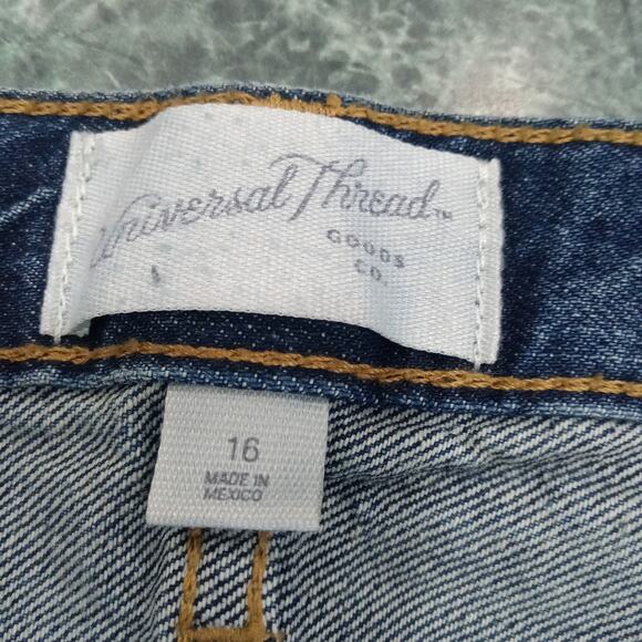 Universal Thread Women's 16 Mid-Rise Baggy 90s Straight Leg Button Fly Jean NWT - Picture 7 of 13